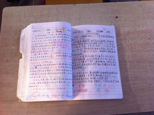 终于找到能在一页里表达完的班级日志了，不容易啊